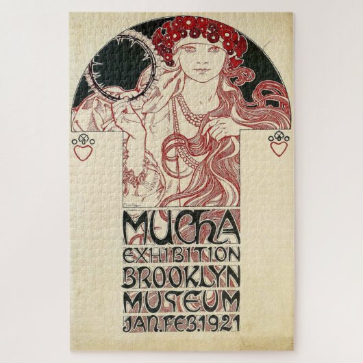 Brooklyn Exhibition by Alphonse Mucha Puzzle (Vertikal)