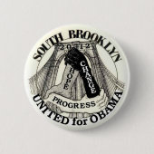 Brooklyn für Obama 2012 Button (Vorderseite)