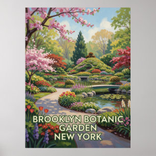Brooklyn Garden blüht in New York City Poster