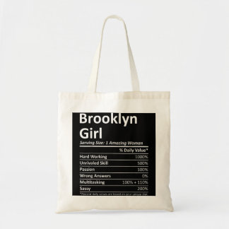 BROOKLYN GIRL NY NEW YORK Funny City Zuhause Roots Tragetasche