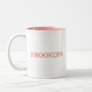 Brooklyn Glows Neon Lights Zweifarbige Tasse