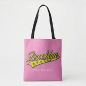 Brooklyn Gold Swoosh Designvorlage Tasche (Vorderseite)