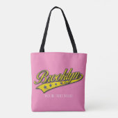 Brooklyn Gold Swoosh Designvorlage Tasche (Rückseite)