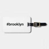 BROOKLYN Hashtag Gepäckanhänger (Vorderseite horizontal)