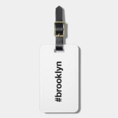 BROOKLYN Hashtag Gepäckanhänger (Vorderseite vertikal)