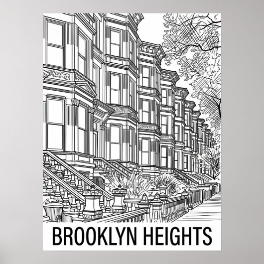 Brooklyn Heights Brooklyn Poster (Vorne)