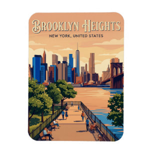 Brooklyn Heights New York State Magnet