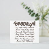 Brooklyn Hoods Postkarte (Stehend Vorderseite)