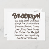 Brooklyn Hoods Postkarte (Vorne/Hinten)