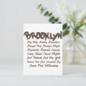 Brooklyn Hoods Postkarte (Stehend Vorderseite)