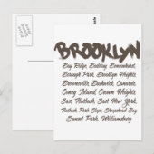 Brooklyn Hoods Postkarte (Vorne/Hinten)