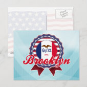 Brooklyn, IA Postkarte (Vorne/Hinten)