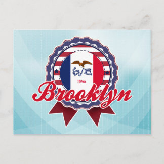 Brooklyn, IA Postkarte