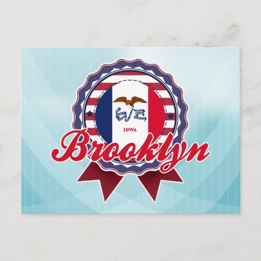 Brooklyn, IA Postkarte (Vorderseite)