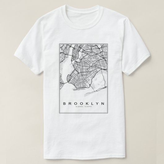 Brooklyn Illustration Map T-Shirt (Design vorne)