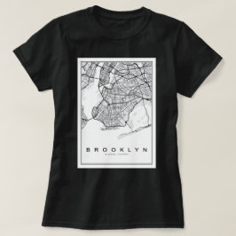 Brooklyn Illustration Map T-Shirt