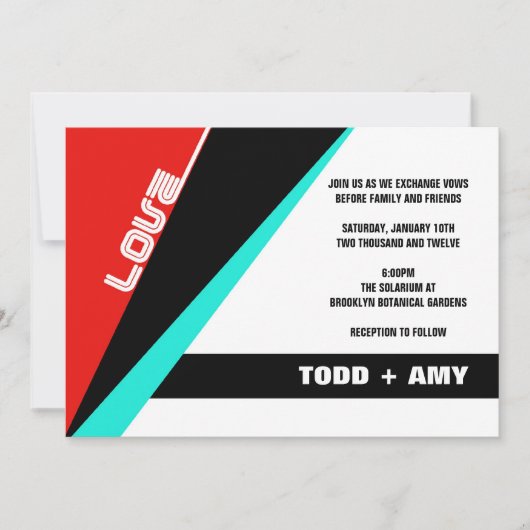 Brooklyn Invite:  Blauer Kirsche Einladung (Vorderseite)