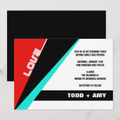 Brooklyn Invite:  Blauer Kirsche Einladung (Vorne/Hinten)