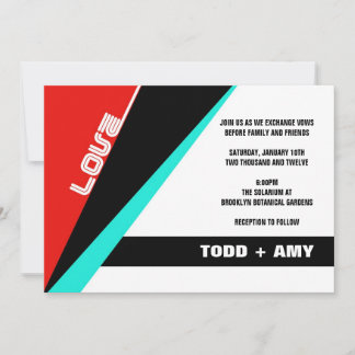 Brooklyn Invite:  Blauer Kirsche Einladung