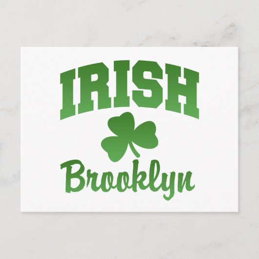 Brooklyn Irish Postcard Postkarte (Vorderseite)
