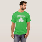 Brooklyn Irish St Patricks Day Kleeblatt Lucky Bro T-Shirt (Vorne ganz)