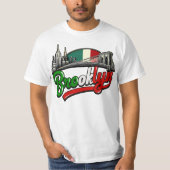 Brooklyn Italian Retro Style T-Shirt (Vorderseite)