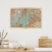 Brooklyn, Jersey City und Hoboken Poster (Küche)