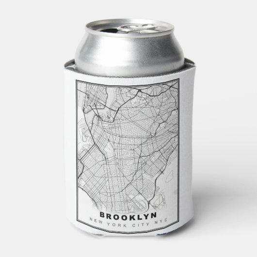 Brooklyn Karte Dosenkühler (Kanne Vorderseite)