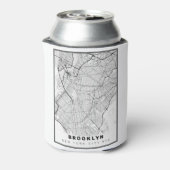 Brooklyn Karte Dosenkühler (Kanne Rückseite)