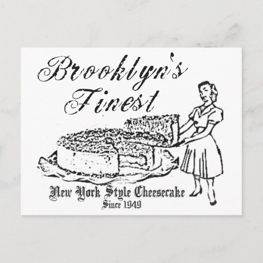 BROOKLYN KÄSEKUCHEN POSTKARTE (Vorderseite)