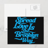 Brooklyn Liebe Blue Postkarte (Vorne/Hinten)