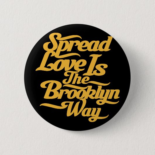 Brooklyn-Liebe-Gelb Button (Vorderseite)