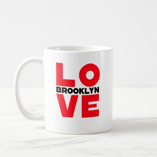 Brooklyn Liebe Kaffee Tasse (Links)