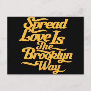 Brooklyn Liebe Yellow Postkarte
