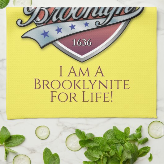 Brooklyn Logo Design Geschirrtuch (Gefaltet)