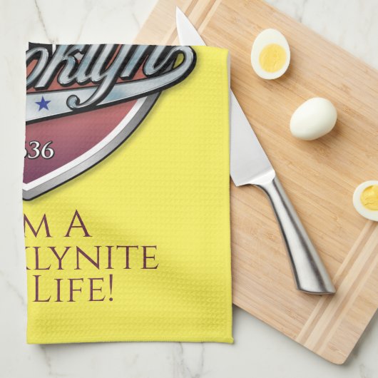 Brooklyn Logo Design Geschirrtuch (Viertel Falte)