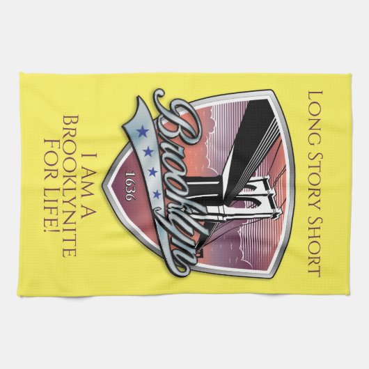 Brooklyn Logo Design Geschirrtuch (Horizontal)