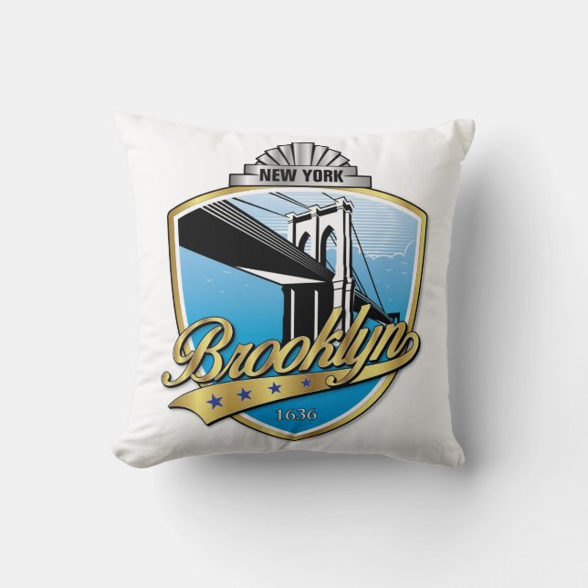 Brooklyn Logo-Design-Kissen Kissen (Vorderseite)