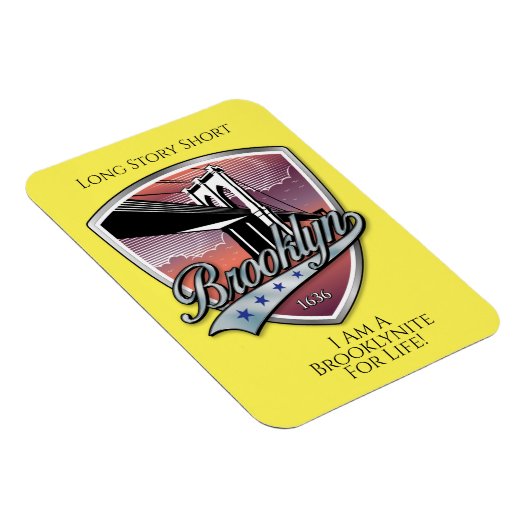 Brooklyn Logo Design Magnet (Rechte Seite)