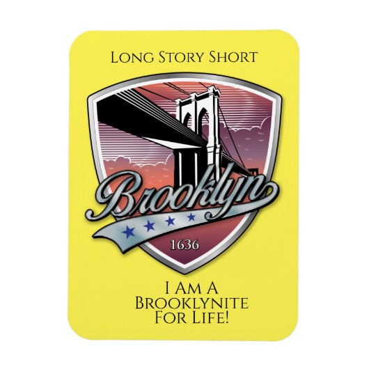 Brooklyn Logo Design Magnet (Vertikal)
