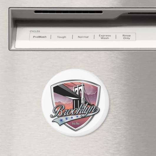 Brooklyn Logo Design Magnet (In Situ (Geschirrspüler))