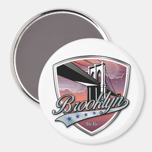 Brooklyn Logo Design Magnet (Vorderseite/Rückseite)