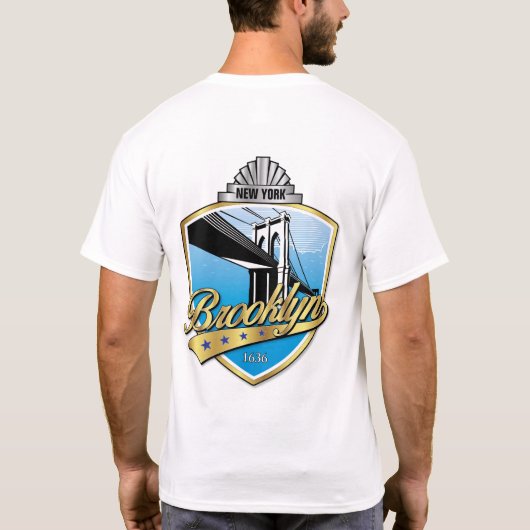 Brooklyn Logo Design T-Shirt (Rückseite)