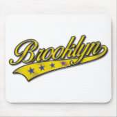 Brooklyn Logo Gold Embossed Mousepad (Vorne)
