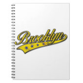 Brooklyn Logo Gold Embossed Notizblock (Vorderseite)