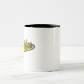 Brooklyn Logo Gold Embossed Zweifarbige Tasse (Mittel)