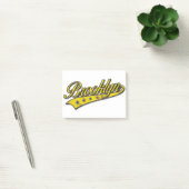 Brooklyn-Logo Gold geprägt Post-it Klebezettel (Büro)