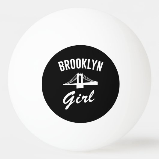 Brooklyn-Mädchen Tischtennisball (Vorderseite)