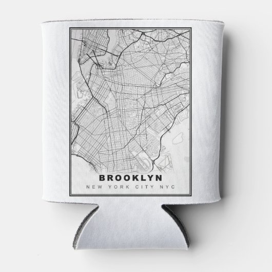 Brooklyn Map Dosenkühler (Vorderseite)
