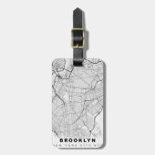 Brooklyn Map Gepäckanhänger (Vorderseite vertikal)